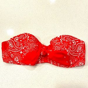 Wildfox Paisley Strapless Bikini Top!
